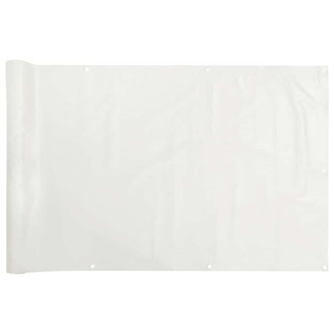 Vidaxl balkonscherm 400x75 cm pvc wit