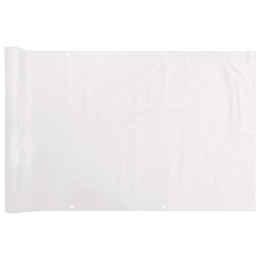 Vidaxl balkonscherm 800x75 cm pvc wit