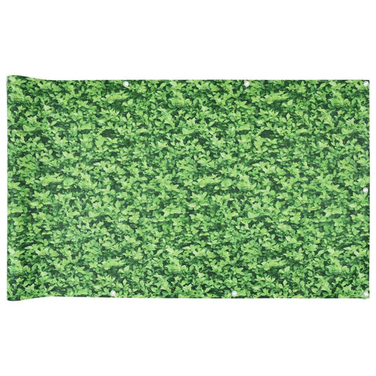 Vidaxl balkonscherm plantpatroon 300x75 cm pvc groen