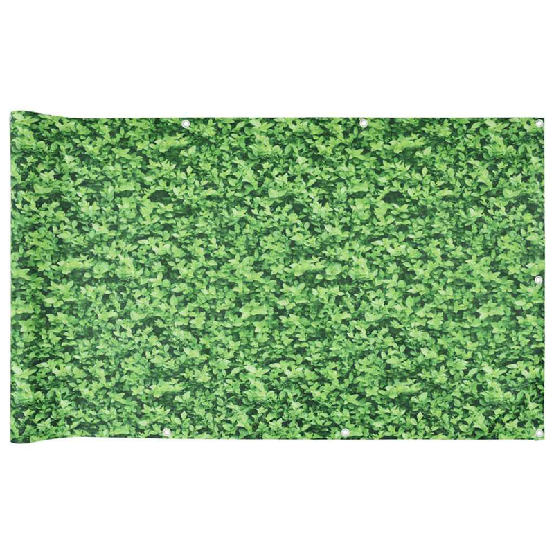 Load image into Gallery viewer, Vidaxl balkonscherm plantpatroon 500x75 cm pvc groen
