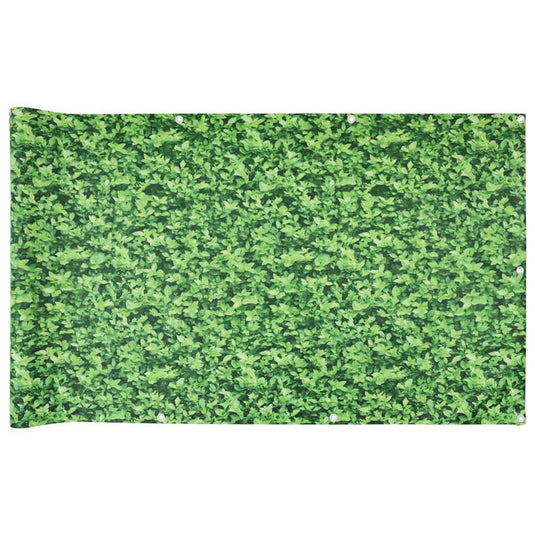 Vidaxl balkonscherm plantpatroon 800x75 cm pvc groen