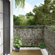 Vidaxl balkonscherm steenpatroon 400x75 cm pvc