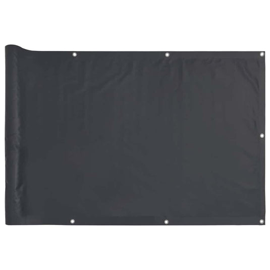 Vidaxl balkonscherm 300x90 cm pvc antracietkleurig