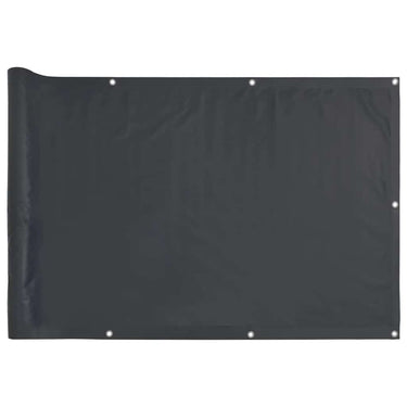 Vidaxl balkonscherm 400x90 cm pvc antracietkleurig
