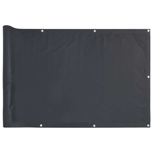 Vidaxl balkonscherm 800x90 cm pvc antracietkleurig