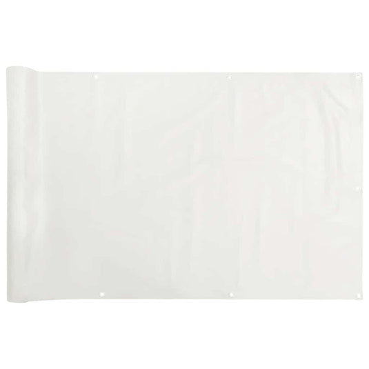 Vidaxl balkonscherm 600x90 cm pvc wit