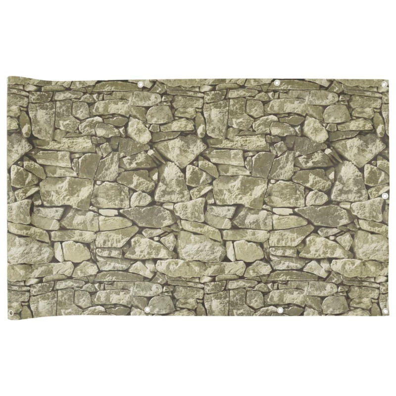 Load image into Gallery viewer, Vidaxl balkonscherm steenpatroon 700x90 cm pvc
