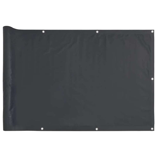 Vidaxl balkonscherm 300x120 cm pvc antracietkleurig
