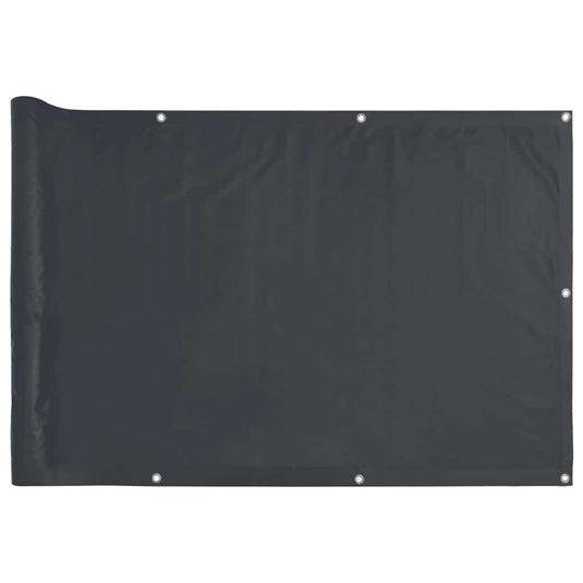 Vidaxl balkonscherm 500x120 cm pvc antracietkleurig