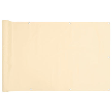 Vidaxl balkonscherm 500x120 cm pvc crèmekleurig