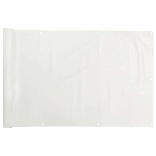 Vidaxl balkonscherm 800x120 cm pvc wit