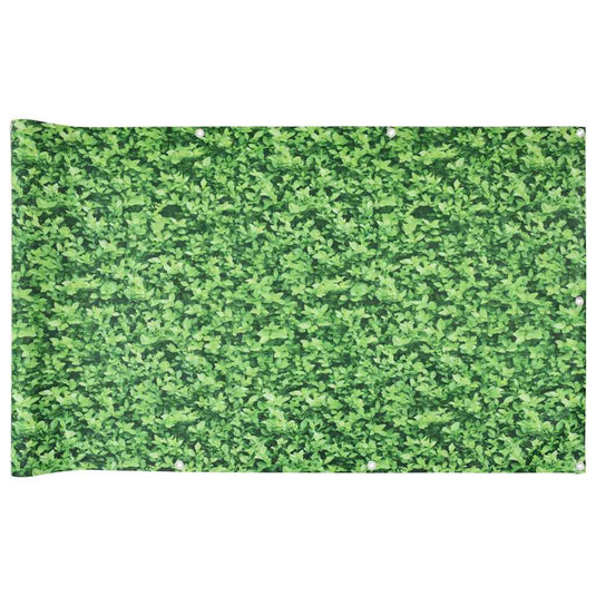 Vidaxl balkonscherm plantpatroon 500x120 cm pvc groen