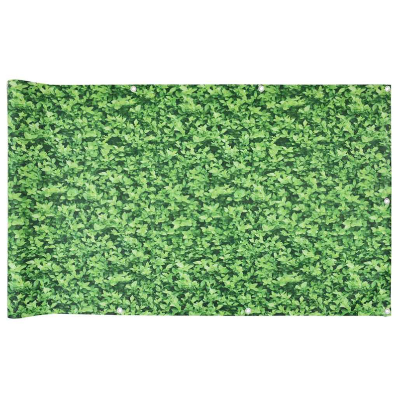 Load image into Gallery viewer, Vidaxl balkonscherm plantpatroon 600x120 cm pvc groen
