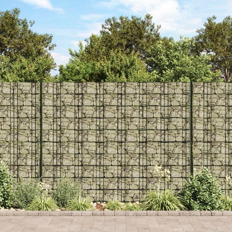 Load image into Gallery viewer, Vidaxl tuinscherm steenpatroon 35x0,19 m pvc grijs
