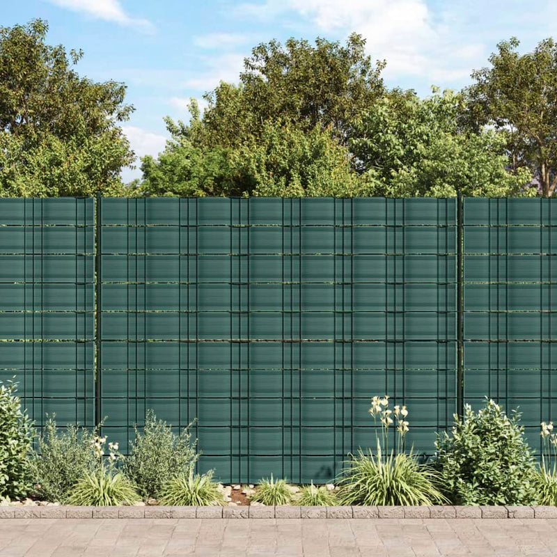 Load image into Gallery viewer, Vidaxl tuinschermen 10 st 252,5x19 m pvc groen
