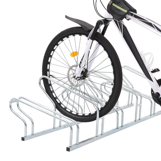 Vidaxl fietsenstandaard voor 6 fietsen vrijstaand gegalvaniseerd staal