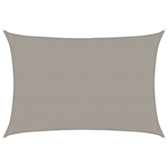 Vidaxl zonnezeil 160 g m² rechthoekig 3,5x5 m hdpe lichtgrijs