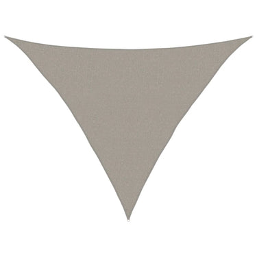 Vidaxl zonnezeil 160 g m² driehoekig 2,5x2,5x3,5 m hdpe lichtgrijs