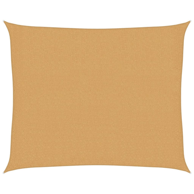 Cargue la imagen en el visor de la galería, Vidaxl zonnezeil 160 g m² rechthoekig 2,5x3 m hdpe zandkleurig
