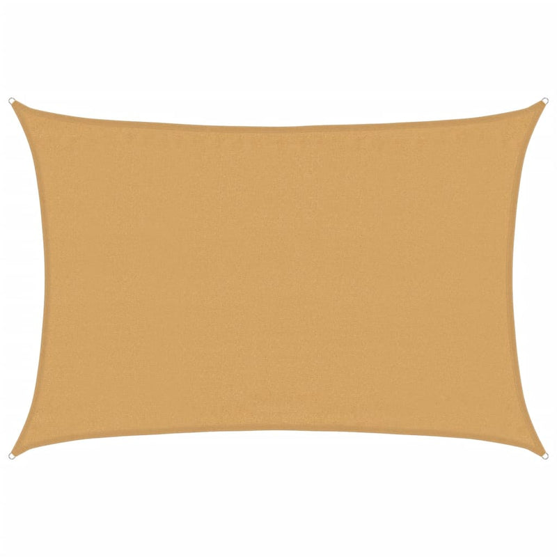 Load image into Gallery viewer, Vidaxl zonnezeil 160 g m² rechthoekig 3,5x4,5 m hdpe zandkleurig
