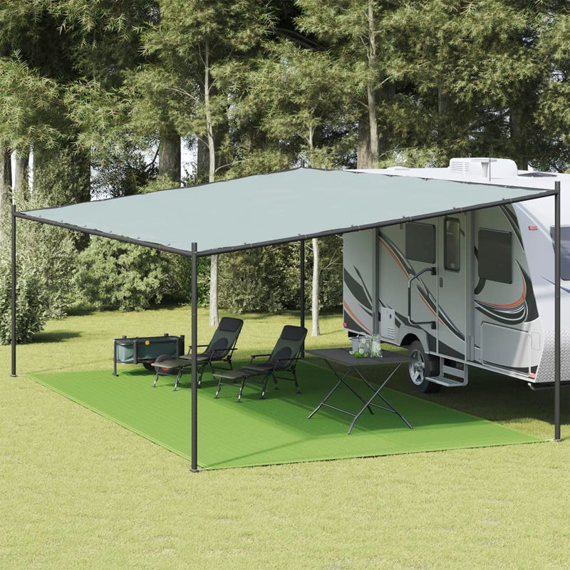 Afbeelding laden in galerijviewer, Vidaxl tenttapijt 400x700 cm hdpe lichtgroen

