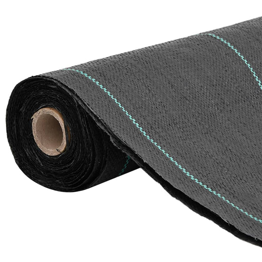Vidaxl onkruidmembraan zwart 0,5x100 m pp