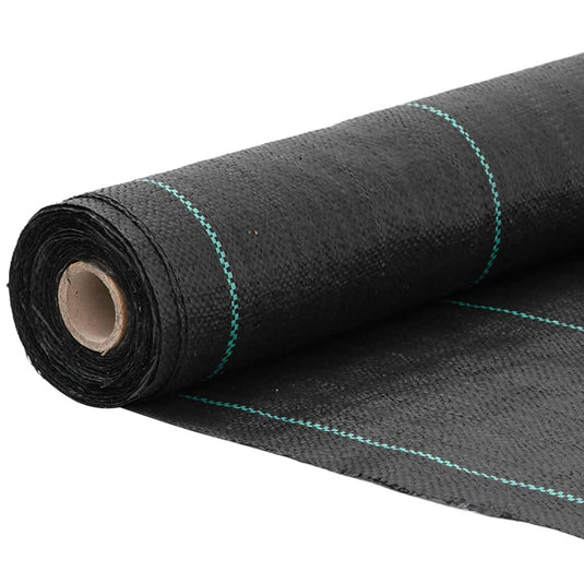 Vidaxl onkruidmembraan zwart 0,5x100 m pp