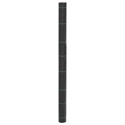 Vidaxl onkruidmembraan zwart 1,5x100 m pp