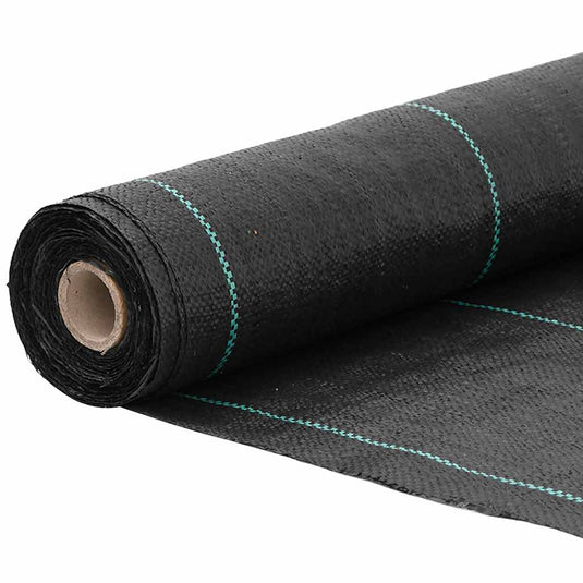 Vidaxl onkruidmembraan zwart 1,5x100 m pp