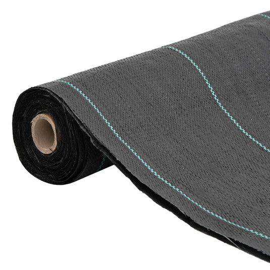 Vidaxl onkruidmembraan zwart 1,5x50 m pp