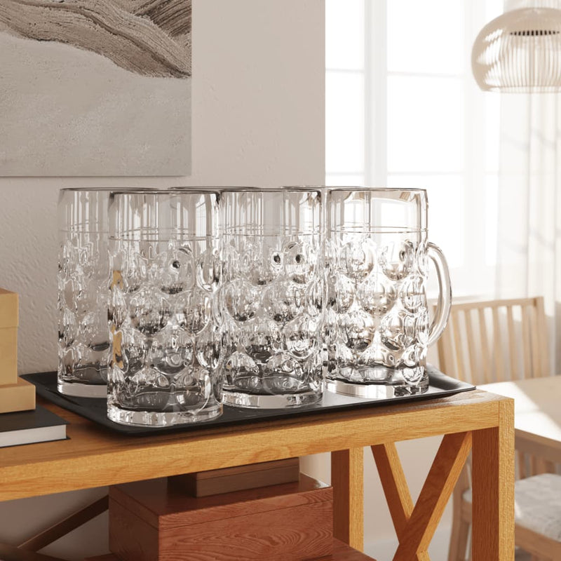 Afbeelding laden in galerijviewer, Vidaxl bierpullen met handvat 6 st 1000 ml glas
