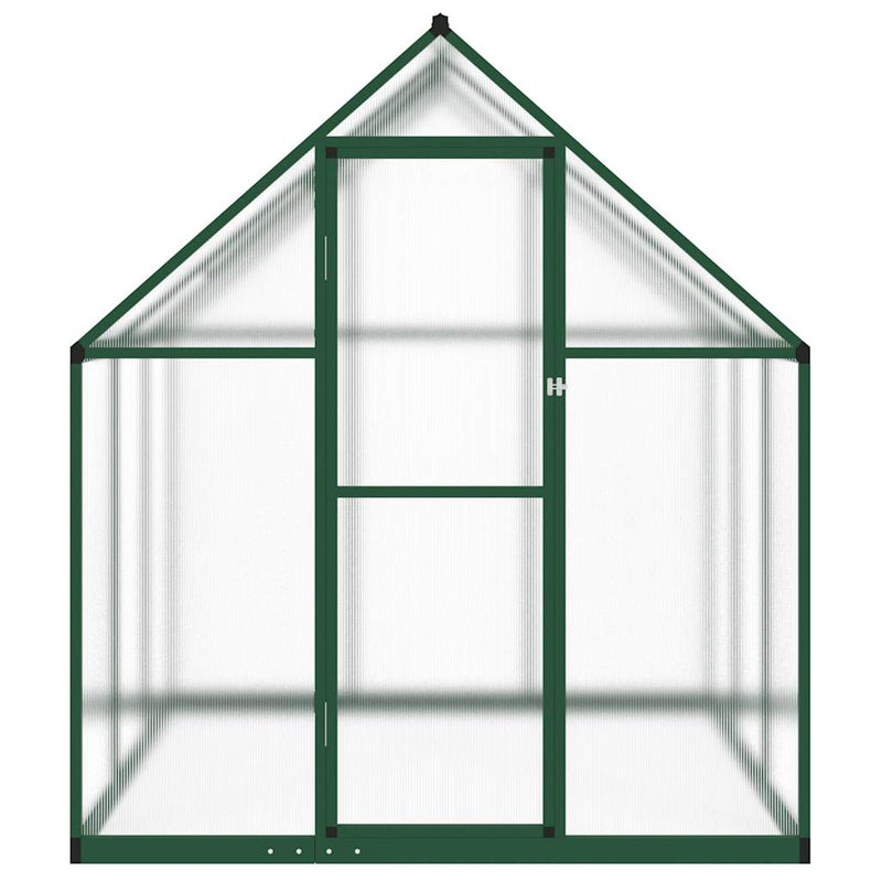 Load image into Gallery viewer, Vidaxl tuinkas met basisframe 169x169x195 cm aluminium groen
