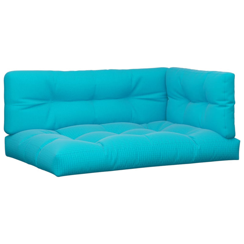 Load image into Gallery viewer, VidaXL Palletkussens 3 st stof turquoise
