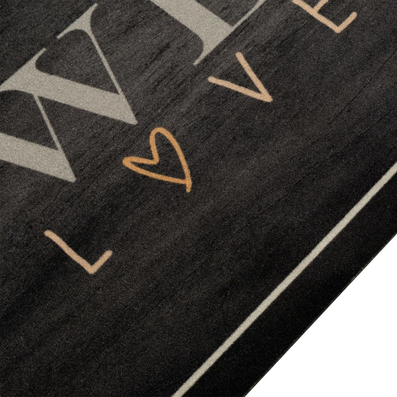 Load image into Gallery viewer, Vidaxl keukenmat wasbaar koffietekst 60x180 cm fluweel
