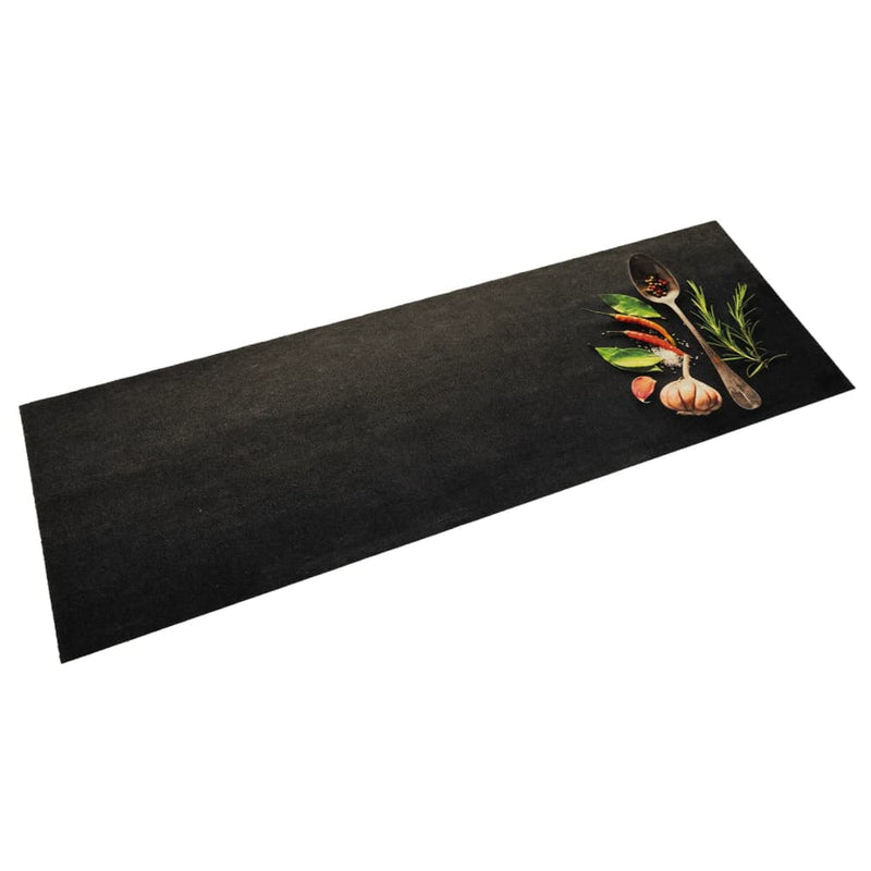 Load image into Gallery viewer, Vidaxl keukenmat wasbaar kruidenprint 60x180 cm fluweel
