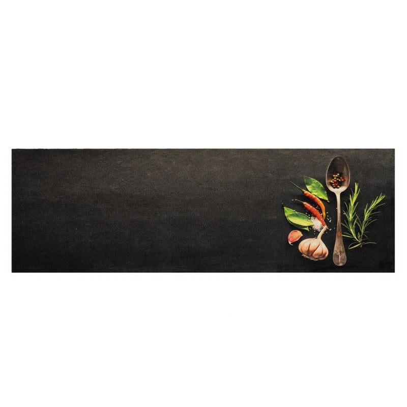 Load image into Gallery viewer, Vidaxl keukenmat wasbaar kruidenprint 60x180 cm fluweel
