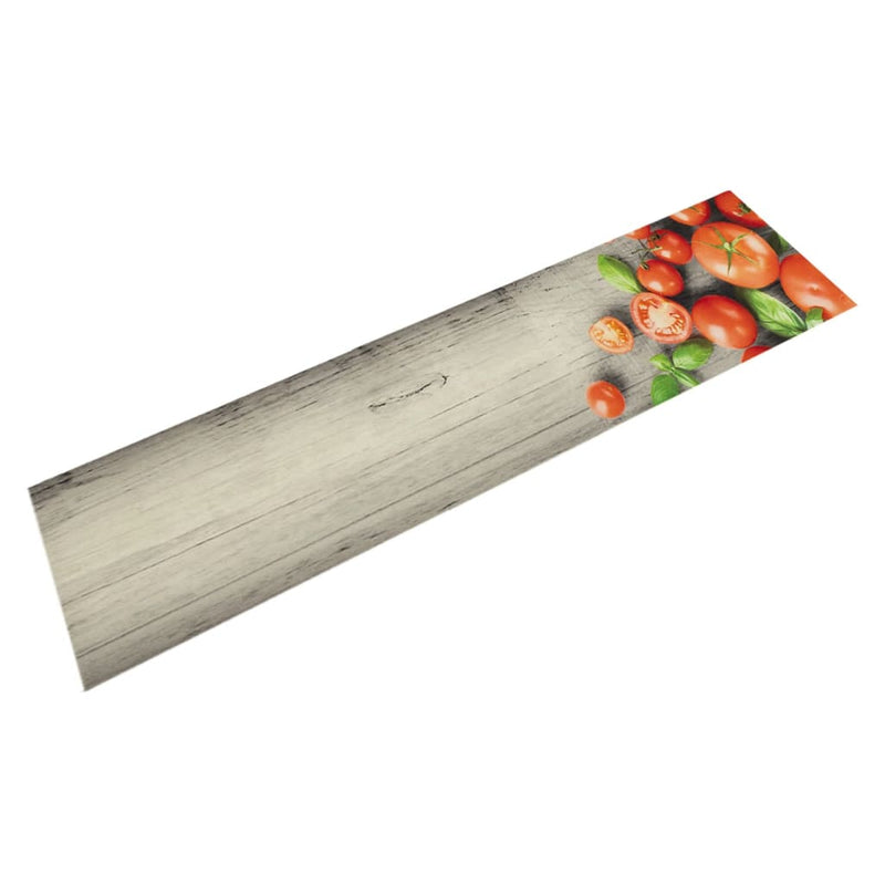 Afbeelding laden in galerijviewer, Vidaxl keukenmat wasbaar tomatenprint 60x300 cm fluweel
