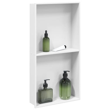 Vidaxl douchenis 32x62x9 cm roestvrijstaal matwit