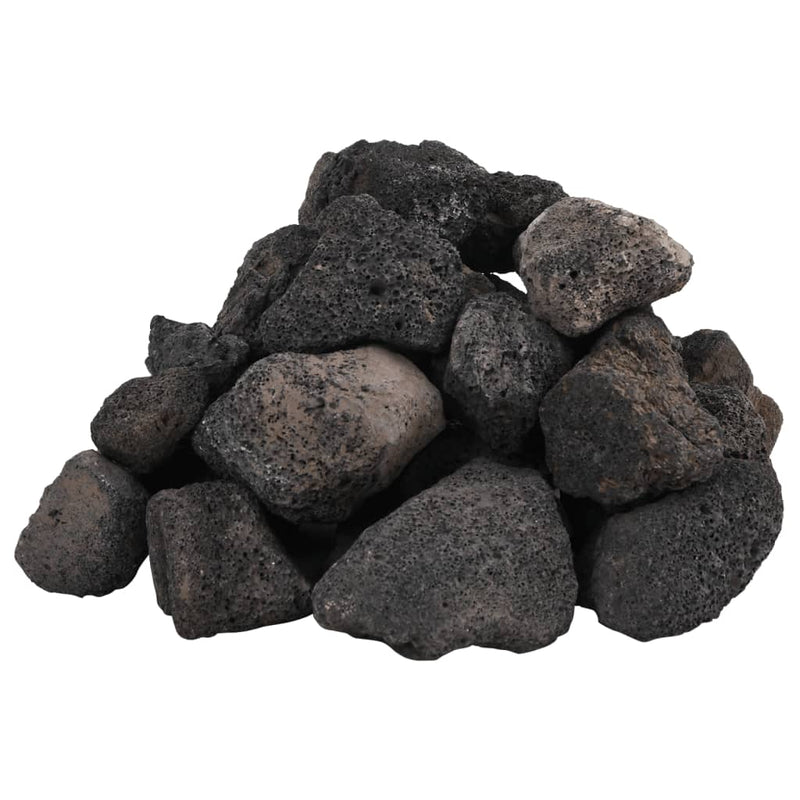 Afbeelding laden in galerijviewer, Vidaxl lavastenen 25 kg 5-8 cm zwart

