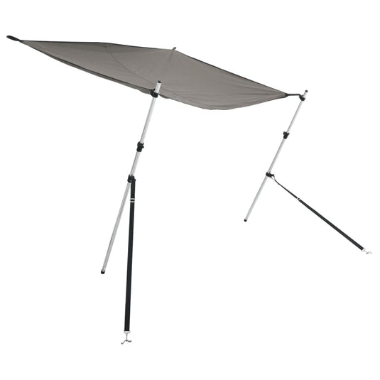 Vidaxl schaduwdoekset t-top 170x170x(113-182,5) cm antracietgrijs