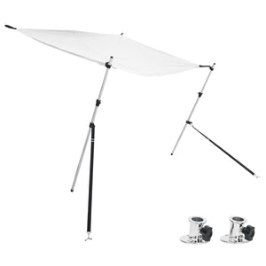 Vidaxl schaduwdoekset t-top 174x205x(115-194) cm wit