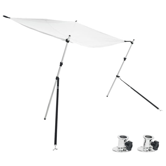 Vidaxl schaduwdoekset t-top 174x205x(115-194) cm wit