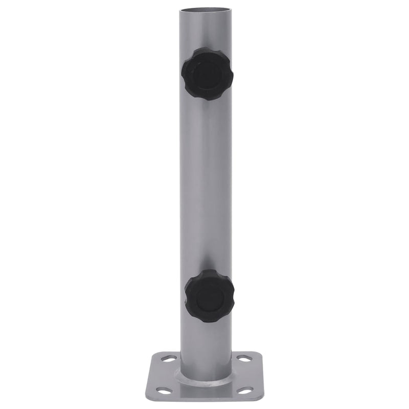 Chargez l'image dans la visionneuse de la galerie, Vidaxl parasolvoet voor ø32 34 38 mm stok staal zilverkleurig
