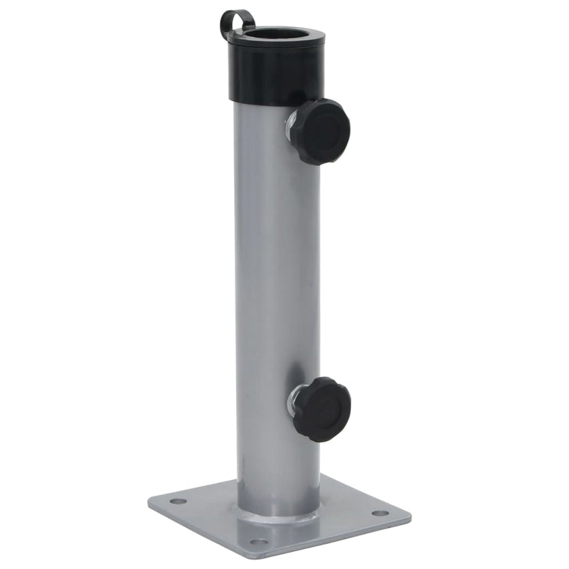 Chargez l'image dans la visionneuse de la galerie, Vidaxl parasolvoet voor ø38 48 mm stok staal zilverkleurig
