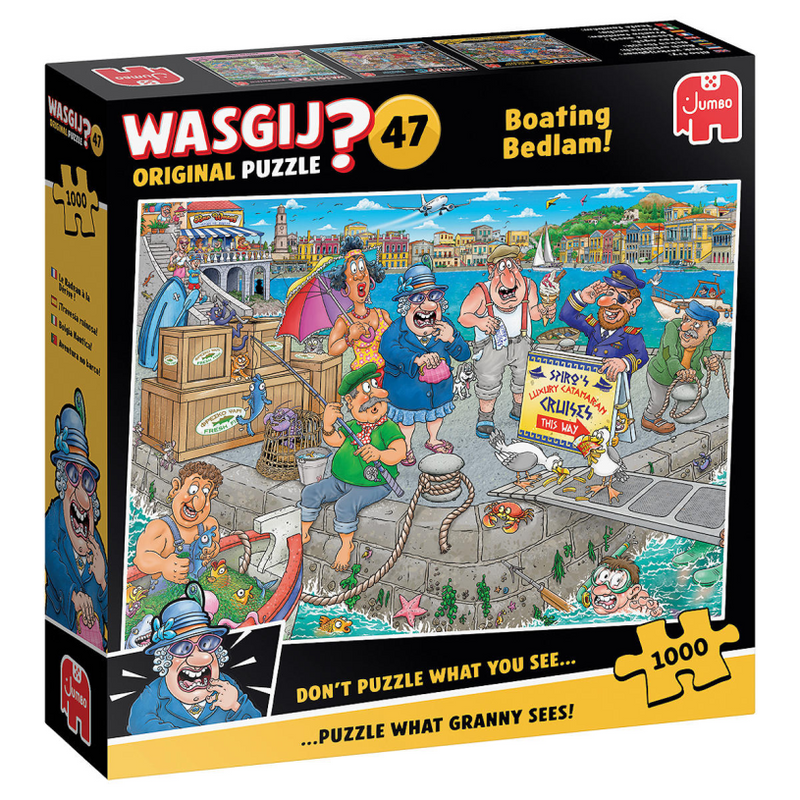 Afbeelding laden in galerijviewer, Jumbo wasgij original 47 legpuzzel - de boot in! - 1000st.
