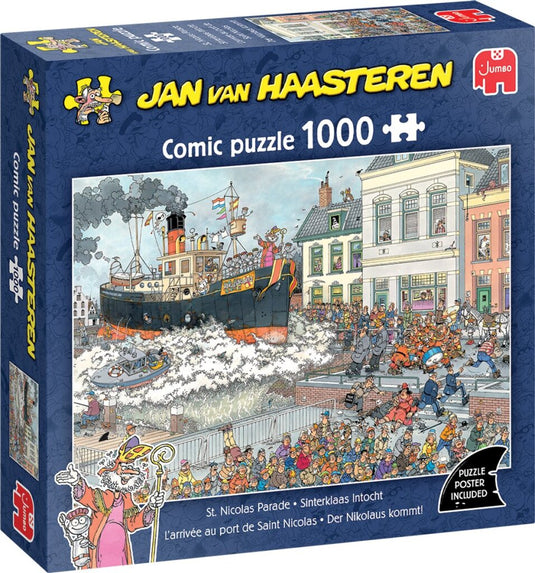 Jan van haasteren - sinterklaas intocht - 1000 stukjes puzzel - legpuzzel volwassenen - jvh