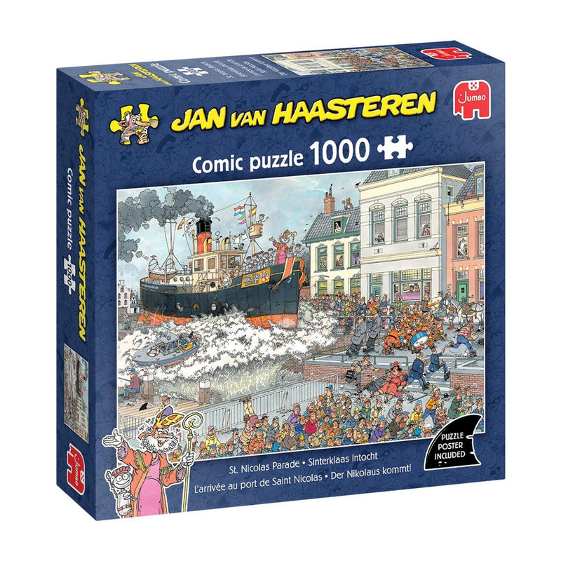 Chargez l'image dans la visionneuse de la galerie, Jumbo jan van haasteren puzzel sinterklaas intocht 1000 stukjes
