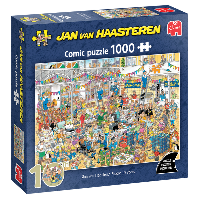 Chargez l'image dans la visionneuse de la galerie, Jumbo puzzel 1000 st. jvh 10 jaar studio van haasteren
