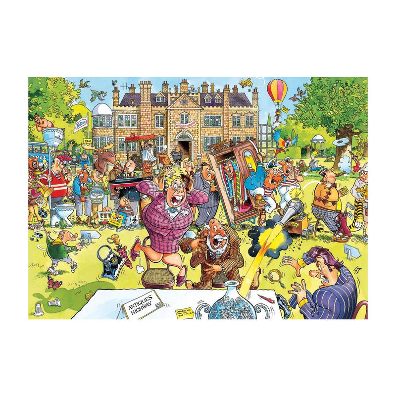 Afbeelding laden in galerijviewer, Jumbo wasgij retro original 10 - antiekjacht! - 1000 stukjes puzzel - legpuzzel voor volwassenen
