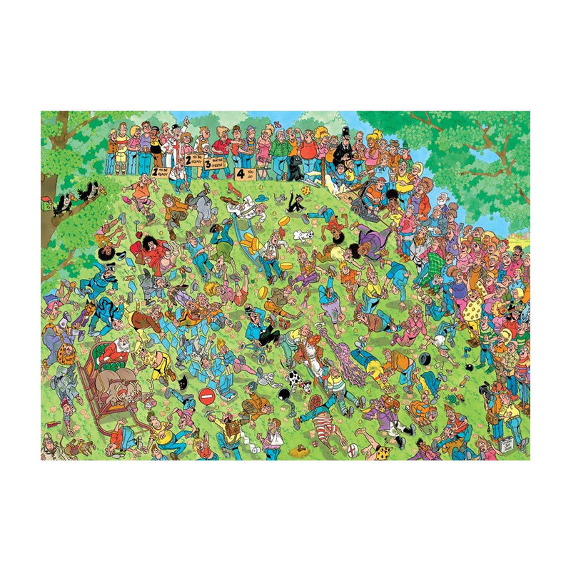 Afbeelding laden in galerijviewer, Jumbo jan van haasteren puzzel titel grijp de kaas! 1000 stukjes
